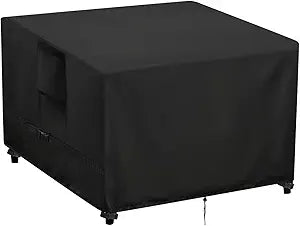 Outdoor Table Cover Square 48 inch Patio Table Cover Waterproof Patio Furniture Covers Rectangular for Outside Small Table and Chair Sets, Fire Pit, Coffee Table, Ottoman-48"L x 48" W x 36" H
