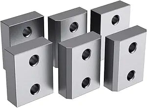 Anbull Electric Rebar Cutter Replacement Jaw Blades, D2 steel material for 3/4Inch 20mm #6 and 7/8Inch 22mm #7 Electric Rebar Cutter, 6 Pcs Blades with 12 Hexagon Screw and 12 Spring Washer
