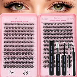 Natural Lash Clusters Kit 30D+40D Wispy Lashes Clusters Eyelash Extension