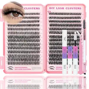Lash Clusters Kit D Curl Natural Wispy Eyelashes Clusters Lashes Extensions