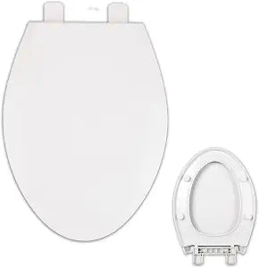 V-Shape Toilet Seat, Soft Close, Quick Release, White PP