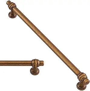 10 Pack Antique Brass Cabinet Pulls 10 Inch(254mm) Kitchen Cupboard Handles Solid Heavy Duty Zinc Alloy Drawer Pulls