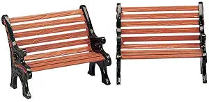 Table Accents Lemax Set of Two Park Benches