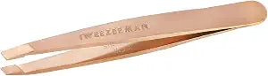 Tweezerman Mini Slant Tweezer ��� Tweezerman Tweezers for Eyebrows Rose Gold