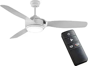 Sedgewood 60 in. White Color Changing Integrated LED Matte White Ceiling Fan with Light Kit and Remote Control