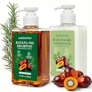 Batana Oil Shampoo and Conditioner Set for Hair Growth, Batana Oil Shampoo
