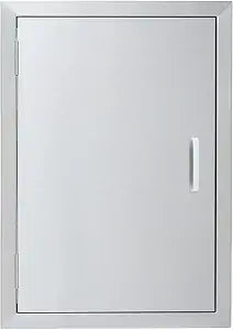 CO-Z Outdoor Kitchen Doors, Weatherproof 304 Stainless Steel Built in Single Access Doors for Outside Kitchen Commercial Grilling Grill BBQ Island Barbeque Station Storage Cabinet (17" x 24")
