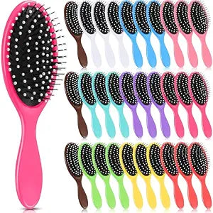 Suclain 30 Pcs Hair Brushes Bulk for Women, Travel Detangling Brush