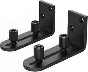 WINSOON Sliding Barn Door Floor Guides, Two Small Roller Design, 2Packs