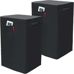 2 Pieces Indoor Portable Air Conditioner Cover, AC Unit Dustproof Storage Protection Cover for Mobile AC. Fits SereneLife 8000 BTU, ZAFRO 8,000 BTU, BLACK+DECKER etc 18.9"L x 15.7"Wx 29.5"H Black