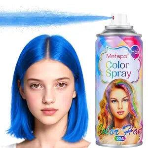 Blue Hair Spray, Temporary Hair Color Spray for or Kids Women Men, Temporary Blue Hair Dye, Washable Hair Wax Color,Hair Coloring Natural Hair Strong Style Gel for world cup 2026,Party,Cosplay(4.06oz)