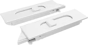 Brixwell Snap-in Tilt Latch, Left, Right Set Plastic Material, White Finish