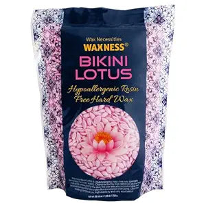 Waxness Bikini Lotus Hard Wax Beads 1.65 lb (750 g) ��� Rosin-Free Stripless Wax for Bikini and Sensitive Areas, Professional Use ��� Made in Italy