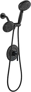 Replacement for Moen Shower Faucet Trim Kit, High Pressure Dual Shower Combo, Shower Handle, (Valve& Catridge Not Inclued), Matte Black