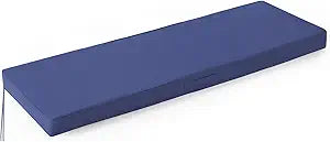 IPYNBAP Outdoor Bench Cushions for Outdoor Furniture, 42x18x3 Inch, Waterproof Bench Pillow, Fade Resistant Long Bench Seat Pads for Garden, Indoor, Porch Swing, Navy Blue