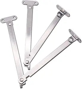 Mcredy Lid Support Hinge, 1 Pair Stainless Steel Locking Folding Hinges