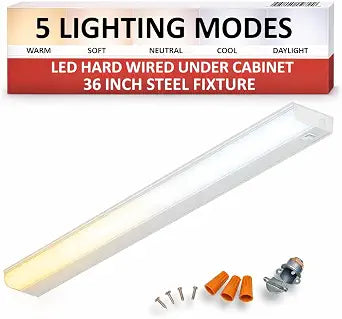 36" Hardwired Under Cabinet Light, 2700-5000K Selectable, ETL