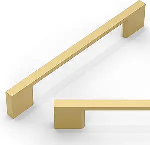 10 Pack Brushed Gold Cabinet Pulls 5 Inch(128mm) Kitchen Cabinet Handles Cabinet Hardware for Drawer Pulls