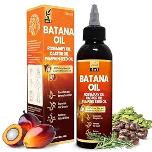 Batana Oil for Hair Growth, 100% Pure Unrefined Honduran, Rosemary, 5 oz