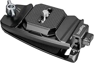 SMALLRIG Camera Clip with Plate, Quick Release System, Max Payload 40kg/88lb, for Sony, for Nikon, for Fujifilm, for DSLR Action Camera, Backpack Strap Clip Kit for Arca-Swiss - 5053