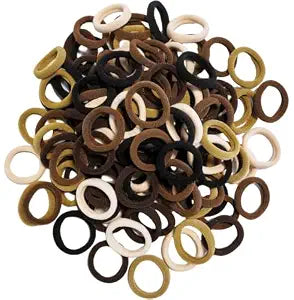 120 PCS Baby Hair Ties, Toddler Elastic Hair Bands Small Hair Ties Brown