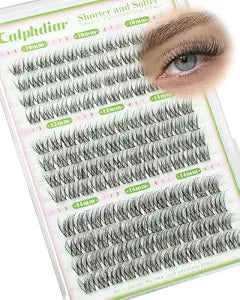 Natural Fluffy Lash Clusters Wispy Eyelash Extension 10-14mm Cluster Lashes