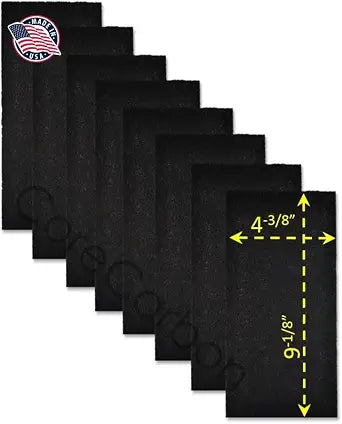 8-Pack Exact Fitment Carbon Pre-Filter Designed to Fit Honeywell