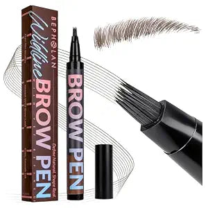 BEPHOLAN 4D Liquid Eyebrow Pen Waterproof hair-like strokes Dark Brown 33
