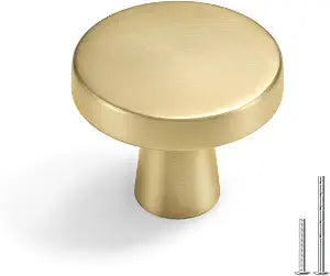Goldenwarm 10Pack Brushed Gold Cabinet Knobs