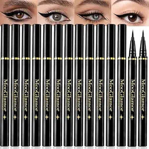 12 Pcs Black Liquid Eyeliner Pencil Sets for Women Daily Makeup