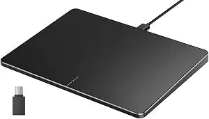ProtoArc T1 Wired Large USB Trackpad for Windows 11/10, Grey Black