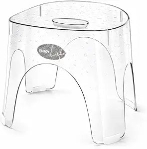 Acrylic Small Shower Stool for Inside Shower Waterproof Bathroom Stool