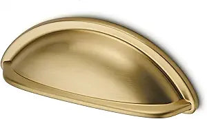 10 Pack 3" Drawer Pulls Champagne Bronze Cabinet Cup Pulls Kitchen Hardware Cabinet Handles Drawer Handles Knobs 3 inch Hole Center