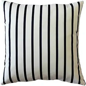 PILLOW DCOR Sunbrella Lido Indigo Stripes 20x20 Outdoor Pillow