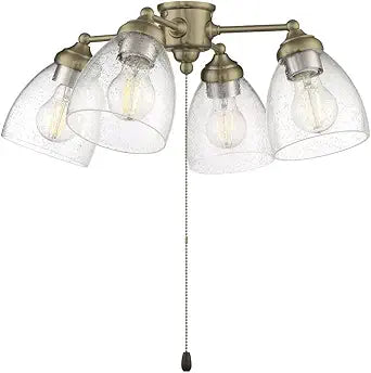 Craftmade Accessory - 32W 4 LED Ceiling Fan Light Kit in Transitional Style-8.14 Inches Tall and 20.23 Inche Wide-Satin Brass Fini