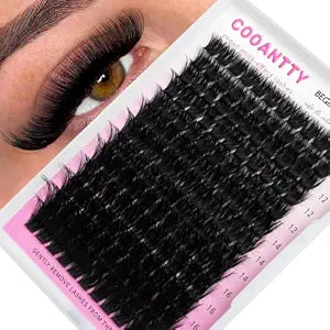 Fluffy Lash Clusters 200D Mink Mega Volume Eyelashes Clusters 10-18mm