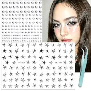 NOOEPC Face Gems Star Sticker Face Jewelry Face Jewels Rave Accessories