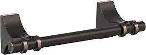 Amerock BH36051ORB | Oil Rubbed Bronze Pivoting Double Post Toilet Paper Holder | 8-13/16 in. (224 mm) Toilet Tissue Holder | Davenport | Bath Tissue Holder | Bathroom Hardware | Bath Accessories