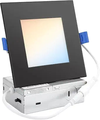 1 Pack 6 Inch Square LED Recessed Lighting, 5CCT, 13W, Dimmable