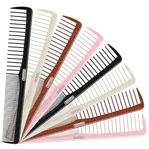 Combs Set, Classic Hair Comb, Fine and Wide Teeth, For Hairdressing, Grooming, Detangling, Sectioning, Teasing, For Women and Men, 7 Inches, 4 Colors and 8 Pieces