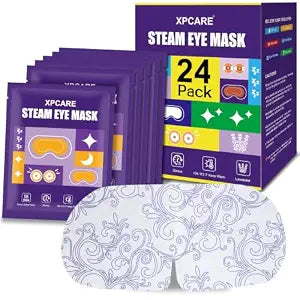 XPCARE 24 Pack Steam Eye Mask Disposable for Dry Eyes Cornea Care-Lavender