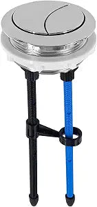 58mm/2.28 inch Toilet Tank Button Replacement with Thread Diameter Dual Push Flushing Toilet Button, Toilet Button Flush Button Lengthen to 7.87inch/20cm