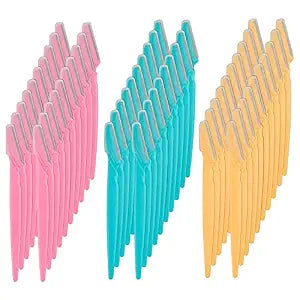 Eyebrow Razor 62 Pcs Multipurpose Exfoliating Dermaplaning Tool Trimming and Shaving Grooming for Face and Eyebrow Shaper for Women and Man Mooerca