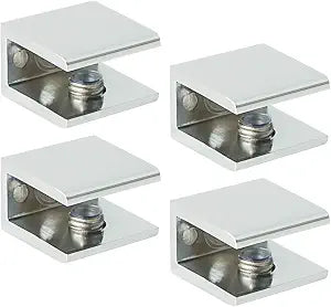 Alise Glass Shelf Bracket,Shelf Holder for 6-10mm Thick Shelves,4 Pcs