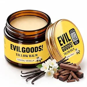 Tallow Honey Balm, Santal Vanilla, 2oz. Made in USA. Small Batch Crafted.