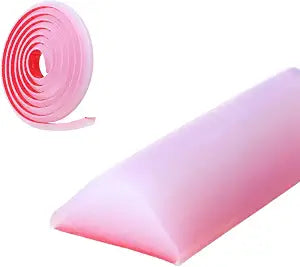 78 inches, 2 Meter selfadhesive Cut Flexible Silicone Water Dam Retention Barrier Shower Threshold Strip Anti-leak wet and dry separation Suitable for Bathroom & Kitchen (Transparent 78.7")