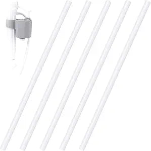 5pcs Toilet Refill Tube Replacement, 9.8x0.24in, White