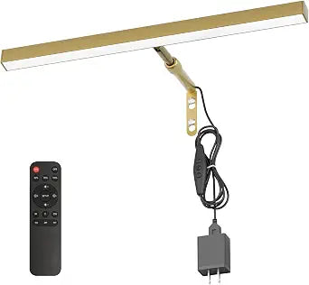 16" LED Picture Light Plug in, 5W Gold Art Light
