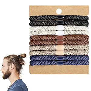 Hair Ties for Men, 10Pcs Bracelet Braided Hair Ties, No Crease