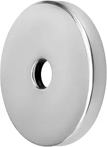 Semetall 4"Escutcheon Plate Extra Large Fits All Standard 1/2" Pipes (Chrome)